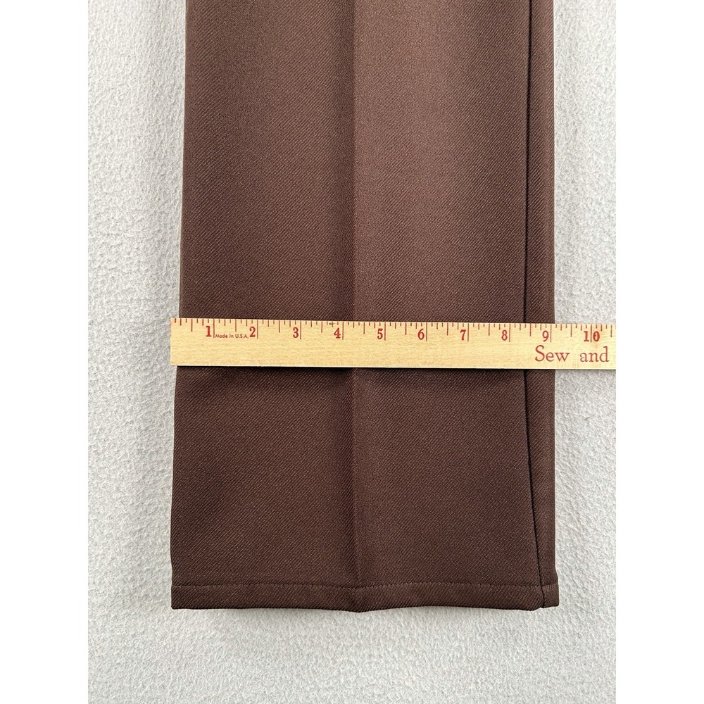VTG Levi's Gold Tab Brown Polyester Flare Pants Mens Disco 70s USA VTG 38x31 - Picture 6 of 9